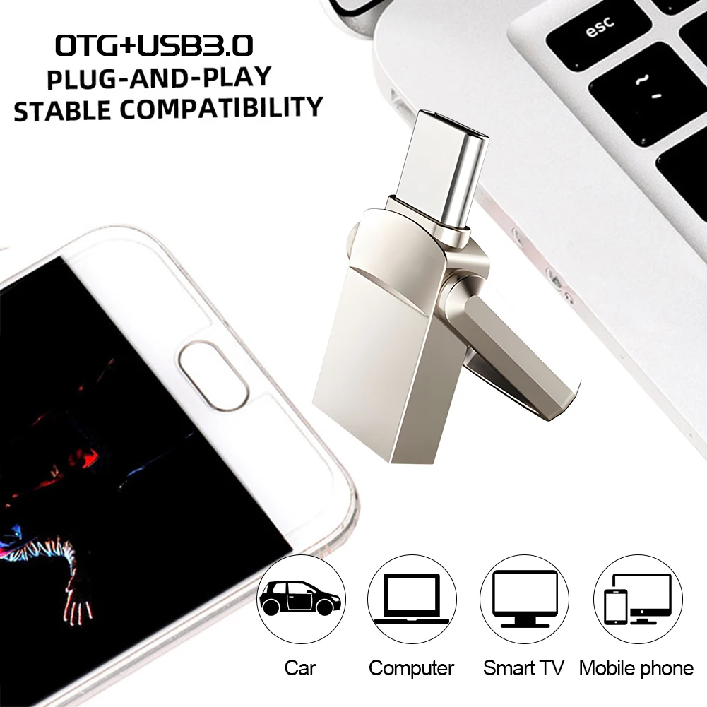 USB Flash Drive Xiaomi 2TB OTG Metal USB 3.1 1TB 512GB 256gb 128gb High Speed