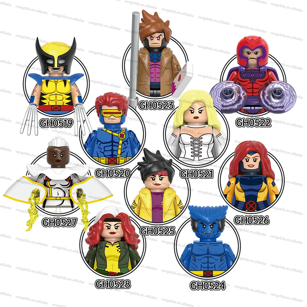 

Игрушечные фигурки для детей X-men, магнито, профессор X, мистика, Quicksilver, Феникс, Росомаха, циклопс, геймбит