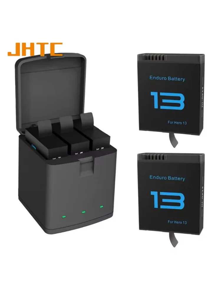 Batterie GoPro Hero 13/12/11/10/9 – Lot 1 ou 2 avec Chargeur