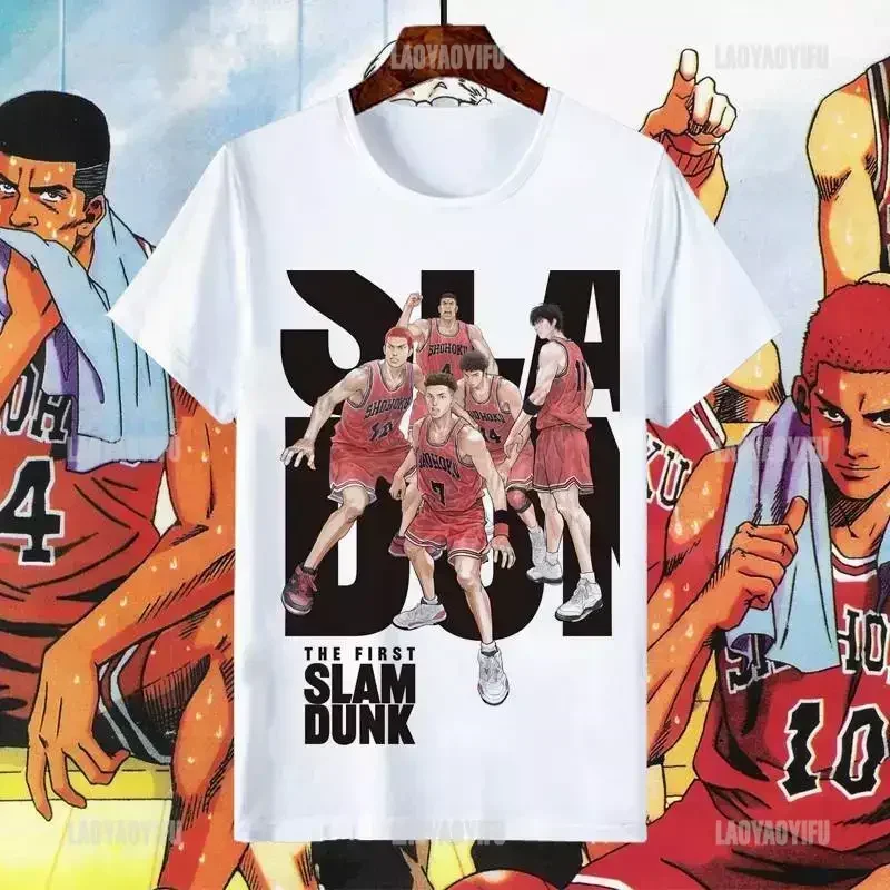 

Slam Dunk Master Tide Tshirt Fashion Sakuragi Mitsui Shou Around Clothes Youth Basketball Short Sleeve TShirt Men Women Tee Tops