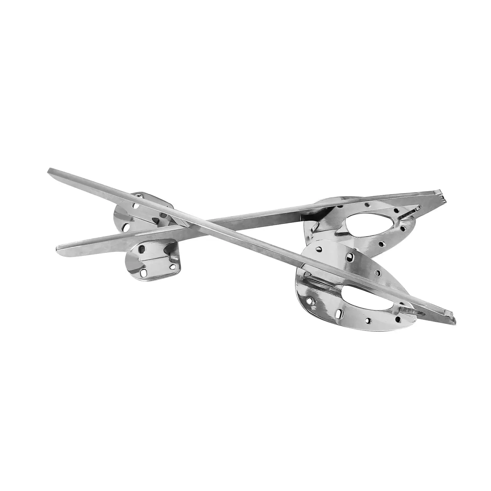 2 Pieces Ice Blades Replacement Accessory Thicken Bracket Stainless 291 mm Household Skating Shoe Blades for Skating Repairing