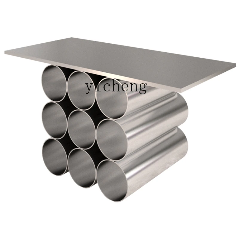 

Tqh Clothing Store Middle Island Table Display Stand Stainless Steel Brushed Display Table Women's Clothing Store Display Stand