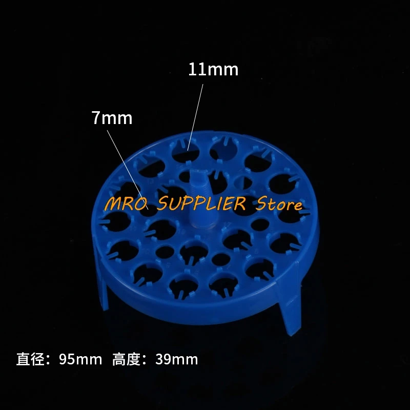 2pcs laboratory rack for 2ml,1.5ml centrifuge pipe text tube Plastic circular floating Storage tray 20 holes