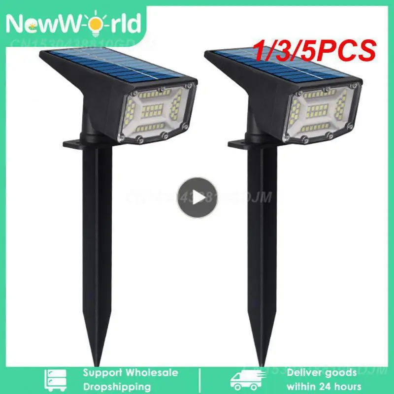 

1/3/5PCS Solar Powered 53LED Lamp Adjustable Solar Spotlight In-Ground IP65 Waterproof Landscape Wall Light Outdoor Lighting