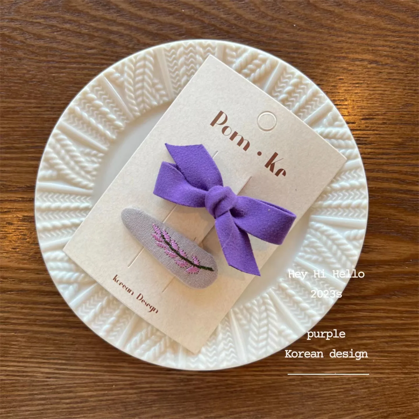 Purple bow