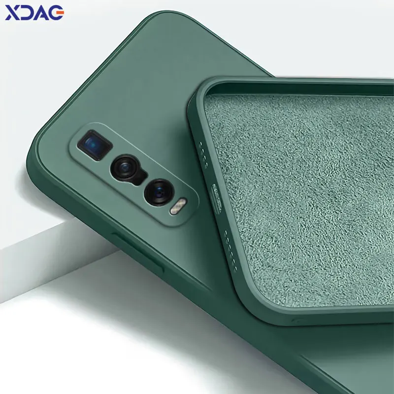 Square Liquid Silicone Shockproof Phone Case with Lens Protection – Soft 360° Coverage