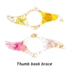 Creative Book Page Holder Reading Aid Thumb Book Support Dried Flower Book Expander School Supply Convenient Resin Durable 2