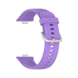 Silicone Sport Strap Replacement for Smart Watch - Durable Wristband Accessories (Purple)