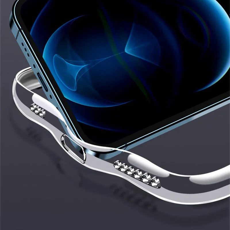 Luxury Crystal Clear Shockproof Protective TPU Back Cover