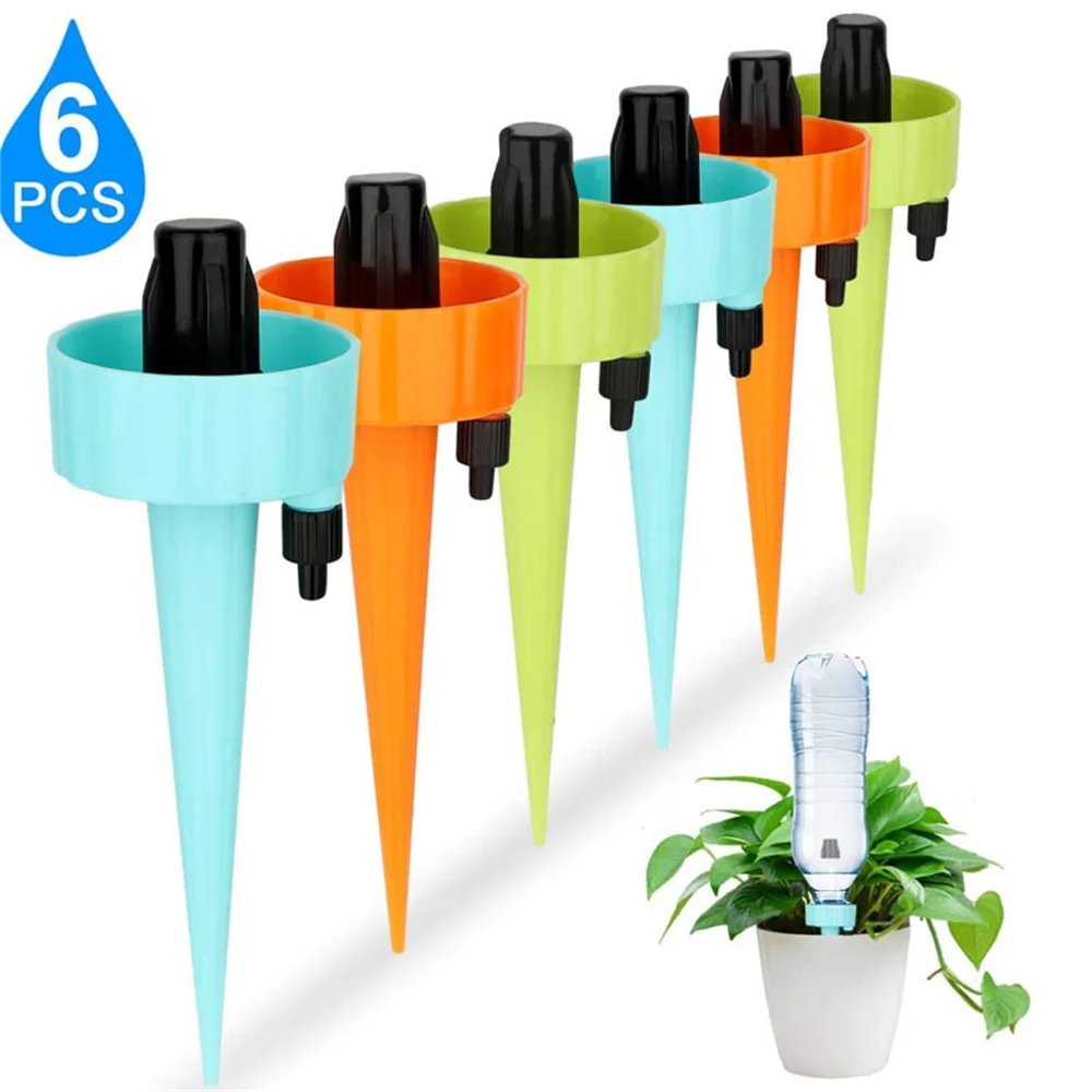 

6 PCS Self Watering Gardening Tools and Equipment Watering System Drip Irrigation System Plant Watering Indoor Gardening