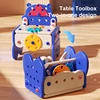 Children Toolbox Simulation Electric Drill Screw Removal 3 IN 1 Repair Tool Table Engineer Play House Education Assembly Kid Toy 4