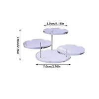 Acrylic ring jewelry display rack Multi-layer round jewelry rotating display table cake dessert disp 2