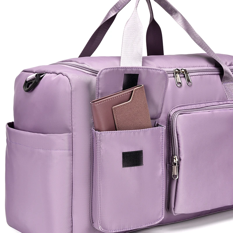 Travel bags Female Large-Capacity Hand Luggage Dry-Wet Separation Sports Fitness Bag Short-Distance Travel Package