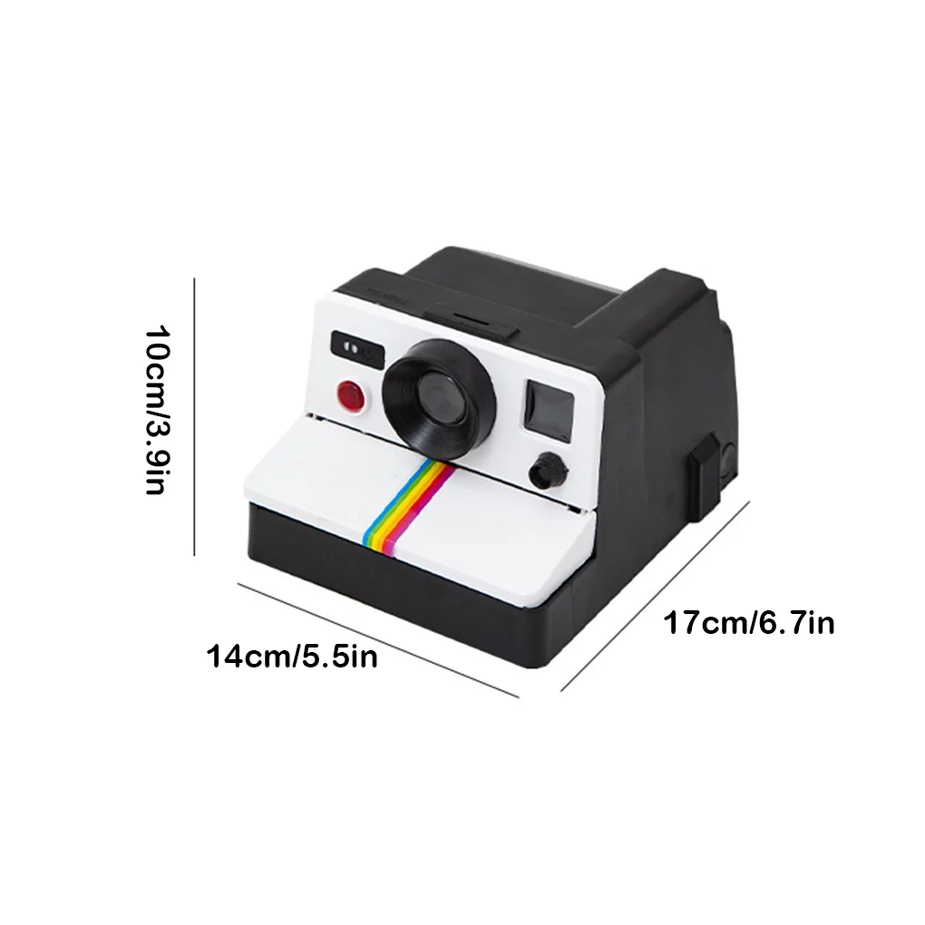 Dispensador de toallitas con forma de cámara instantánea Polaroid