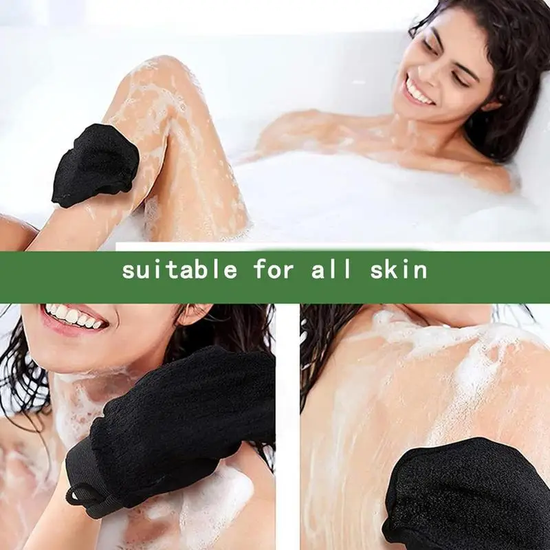 Scrub Exfoliating Gloves Back Scrub Dead Skin Facial Massage Gloves Deep Cleansing Towels For Shower