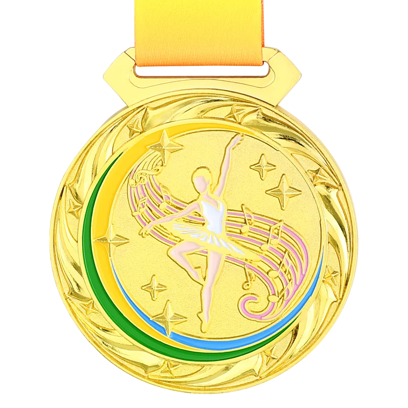 7cm 100g Dance Competition Medal High-quality Dance Medals Gold Silver Bronze Gold Medals Sports Souvenirs Medal Customized