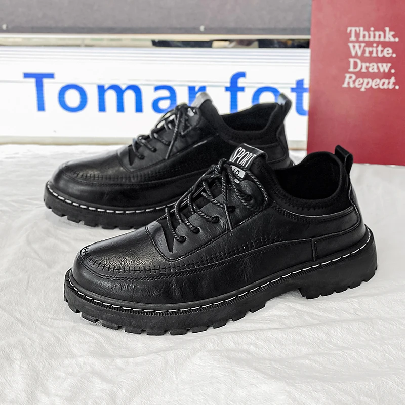 Fashion Luxus Dress Casual Boy Leather Shoes Soft Sole Tenis Masculino Designer Driving Mocassini Scarpe Da Uomo Formali Spedizione Gratuita