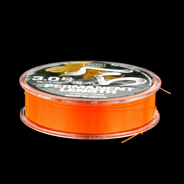 Asso Hera 50M Orange Monofilament Nylon Fishing Line Japan