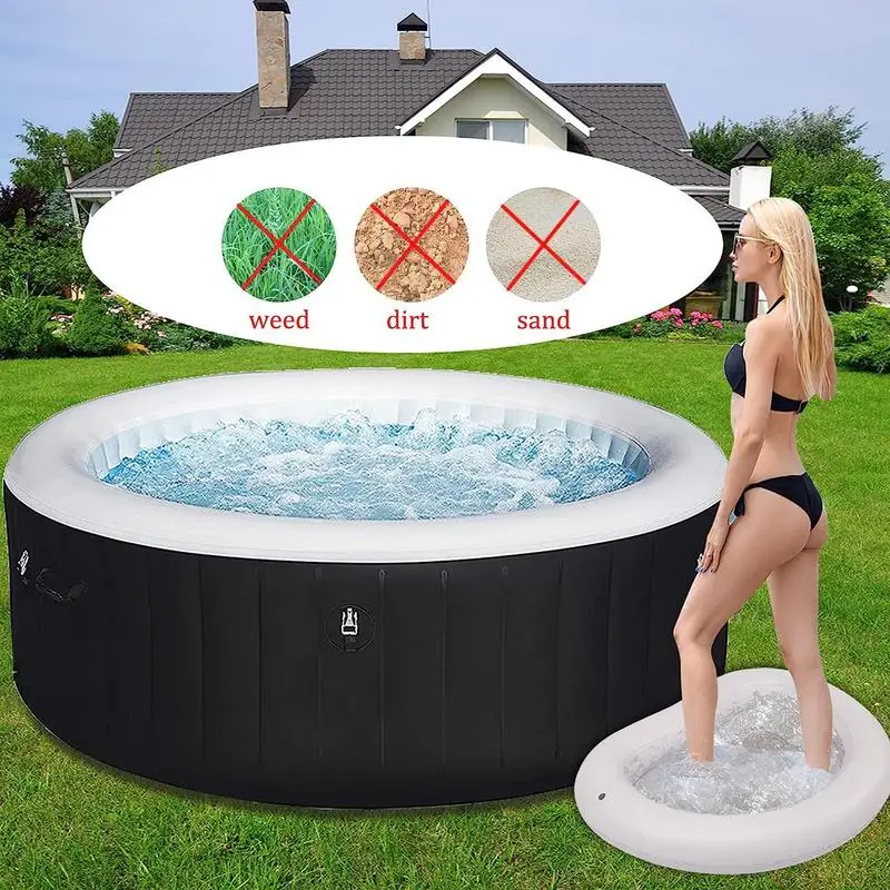 

Inflatable Pool Foot Bath Basin Universal Pool Entry Foot Bath Basin Multipurpose Pool Accessories For Swimming Pools Hot Tub