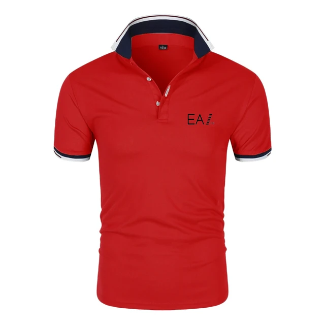 New Summer High Quality Men Polo Shirts Casual Business Social Short Sleeve Mens Shirts Stand Collar Comfortable Polo Shirt Men Photo Color 9