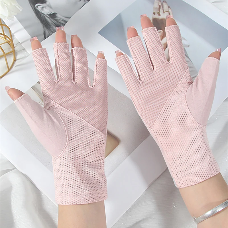 1 Pair Anti UV Nail Gloves UV Gel Shield Glove Fingerless Manicure Nail Art Tools LED Lamp Nails Dryer Radiation Hand 6