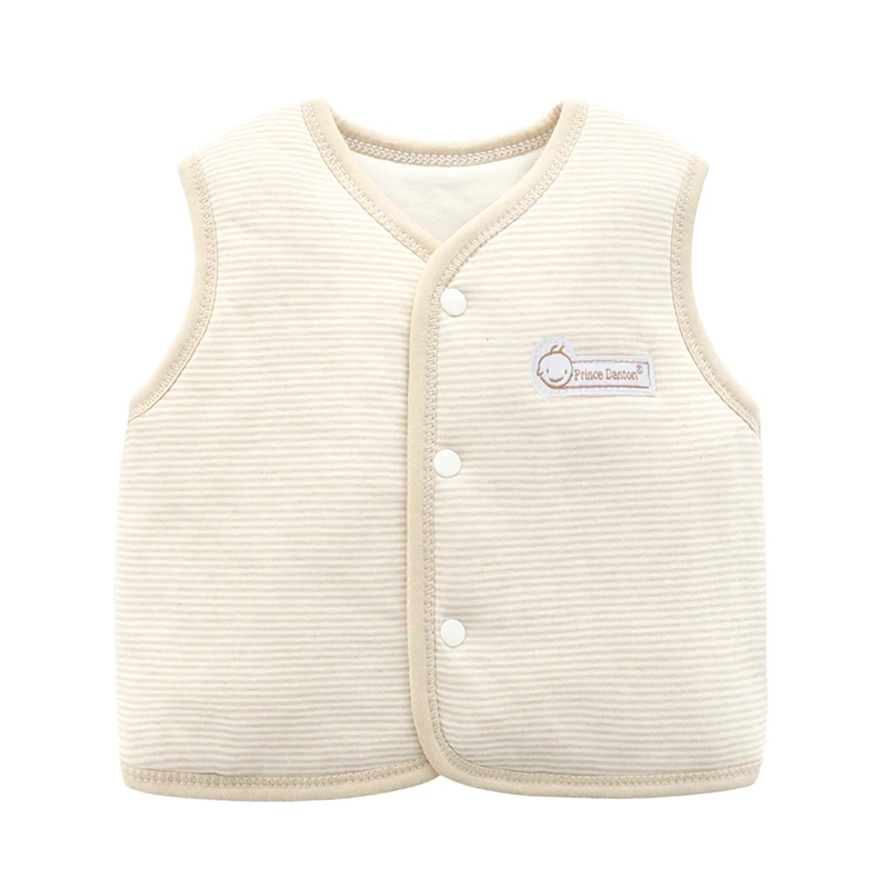 Wear baby vest, small vest, quilted and warm, boys and girls, fashionable pure cotton, newborn kidsren, spring & fall