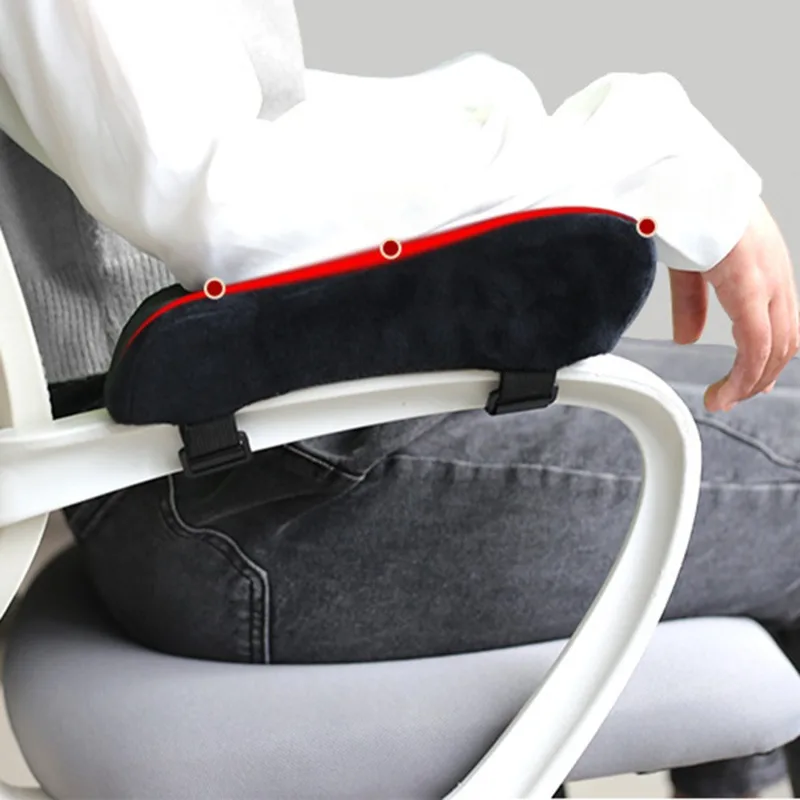 Office Game Chair Armrest Pad Elbow Pillow Comfortable Support Cushion Memory Foam Inner Core Sofa Cushion Home Armrest Mat