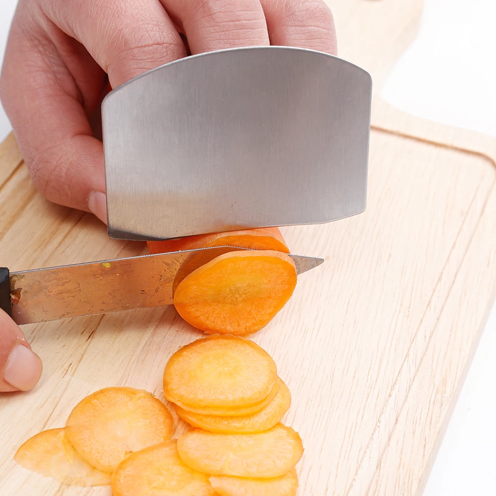 1pcs Finger Guard Protectors Stainless Steel Hand Finger Cut Protection Knife Safe Use Vegetable Cutting Tools Kitchen Gadgets