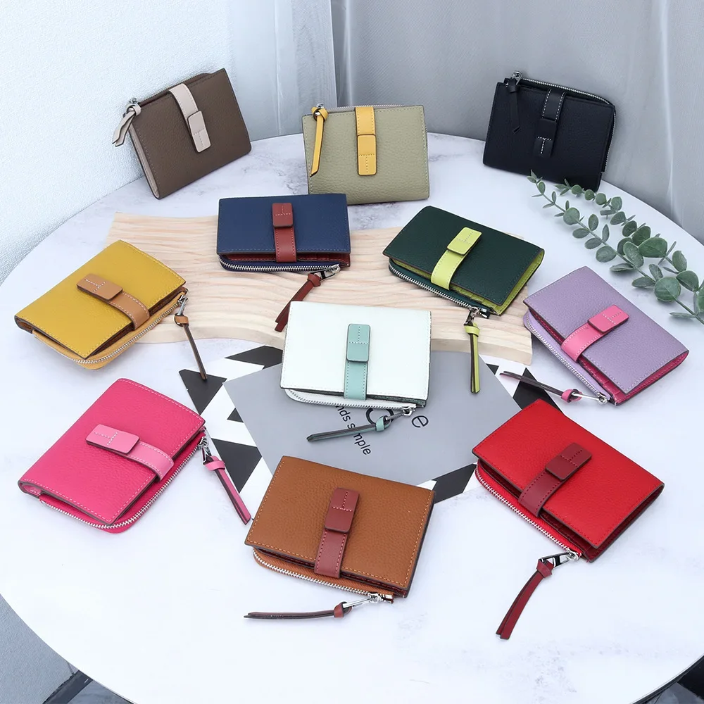 Women's Short Wallet Multi Purpose Zipper Folded Purses Coins Pouches Multi-card Position Card Organizer Wallet 2024 New Wallet