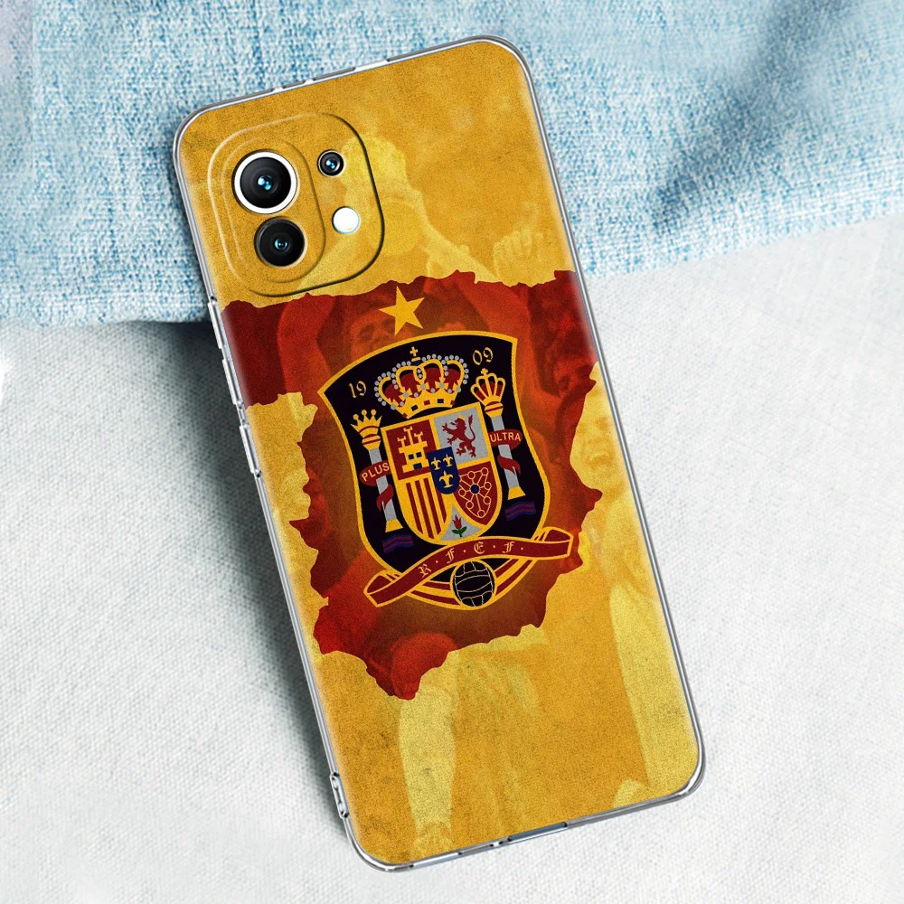 Clear Spain Flag Phone Case Cover