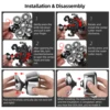 6 In 1 Electric Razor Wet Dry Cordless Skull Shavers 7D Floating Rechargeable Bald Head Shaver Electric Head Face Shaver 4