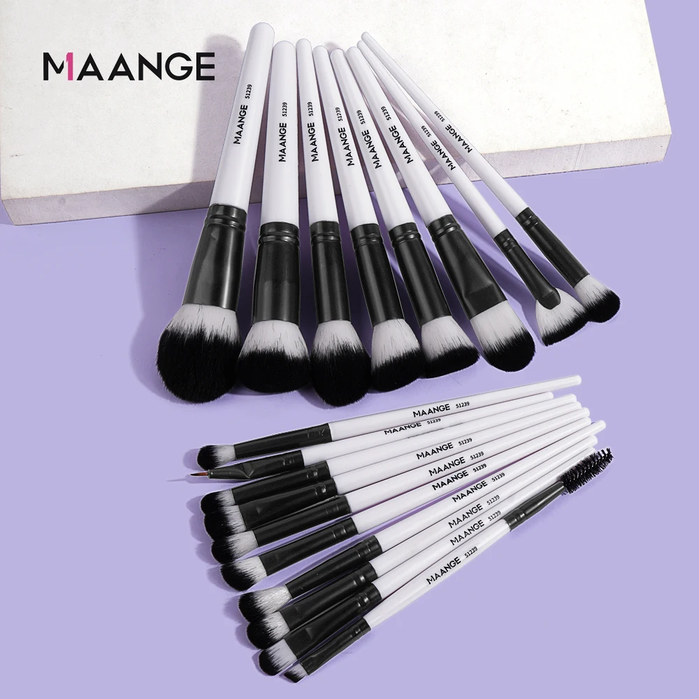 MAANGE-Juego de brochas de maquillaje prémium, 18 piezas, brochas