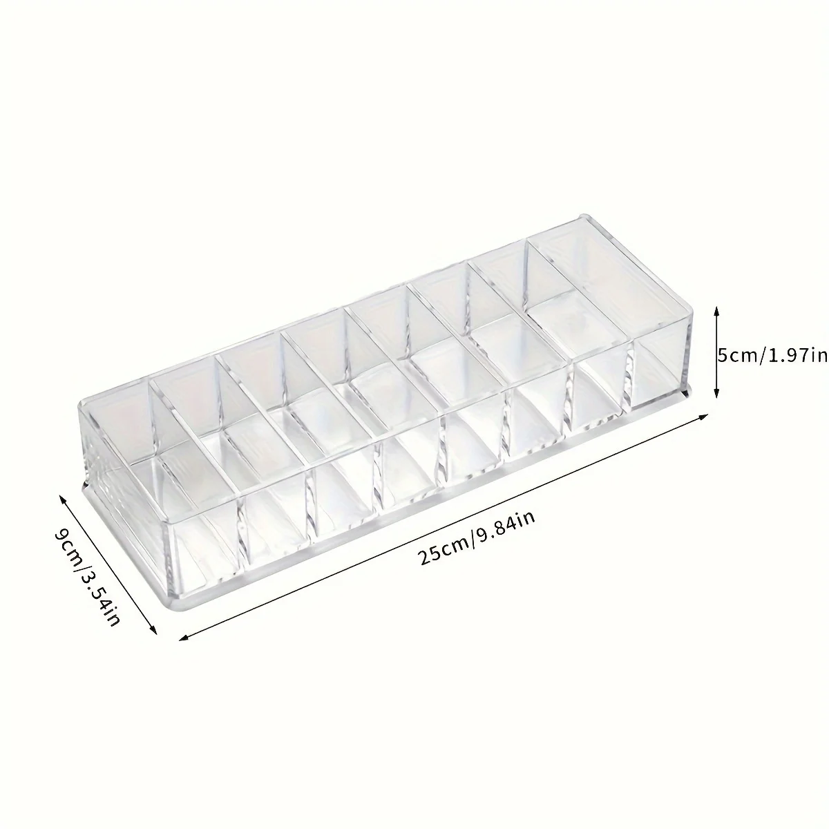 8-grid nail art storage box, cosmetics storage box, dormitory desktop organization, lipstick jewelry box, divided into compartme 2