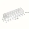 8-grid nail art storage box, cosmetics storage box, dormitory desktop organization, lipstick jewelry box, divided into compartme 2