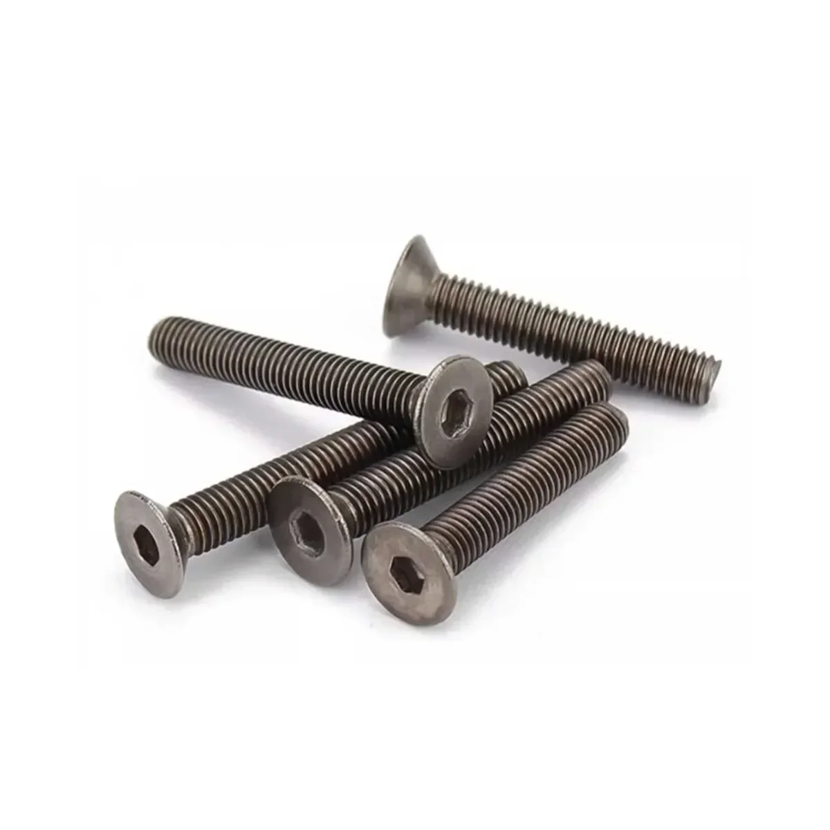 M3 M4 M5 Sechskant-Senkkopfschraube aus reinem Titan DIN7991 Standard 10 Stück – Detail 3