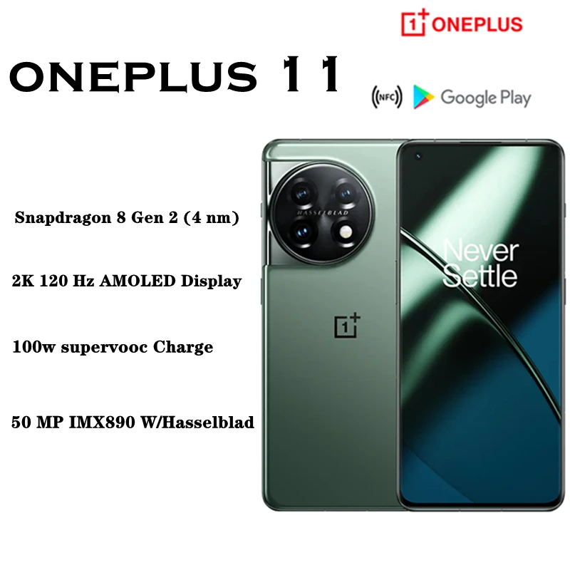 New OnePlus 11 5G Flagship Smartphone Snapdragon 8 Gen 2 6.7 2K 120Hz  AMOLED Display 100W SUPERVOOC Charge 5000mAh Battery NFC