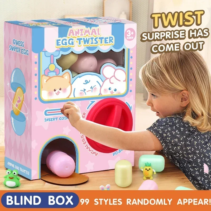 Machine Egg Twisting  Christmas Gashapon Toy  Machine Household Mini Cartoon Doll Twisted Egg Blind Box Girl Gift Blind Box 2