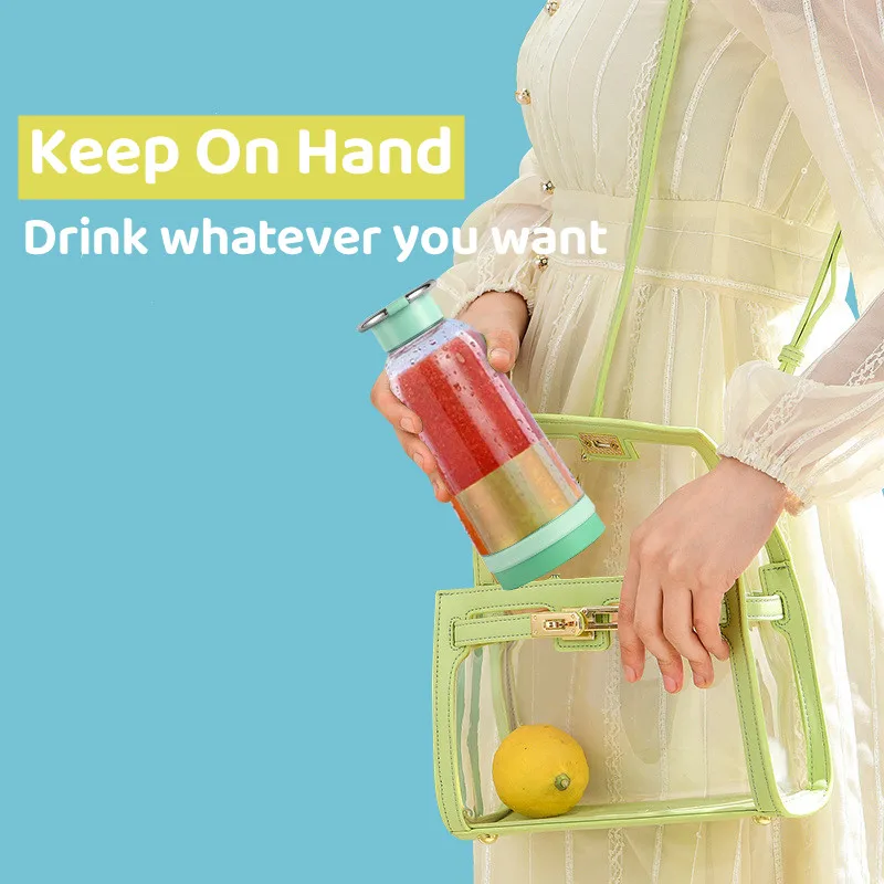 Kaasaskantav elektriline mahlapress Blender USB mini-puuviljasegistid mahlapressid puuviljapressid Toidu-piimakokteili multifunktsionaalne mahlamasin_voghion.com