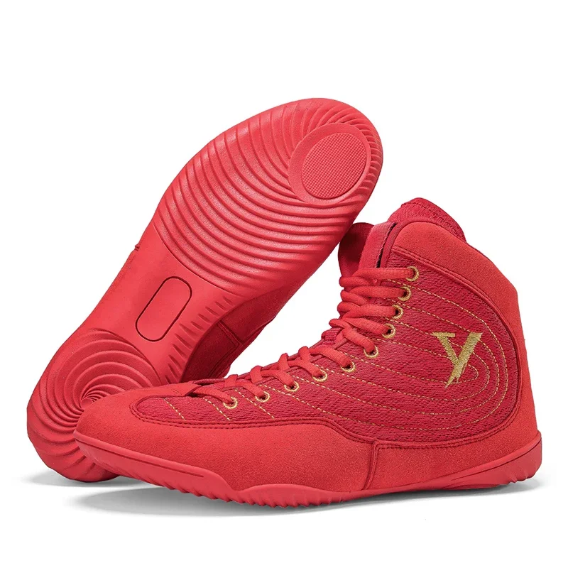 Men Professional Wrestling Shoes Lightweight and Breathable for Men's Gym Activities and Outdoor Sports Boxing Sneakers