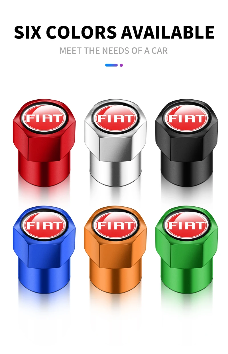 Lot De 4 Bouchons De Valve En Aluminium Pour Fiat Ducato – Capuchons Antipoussière Pour Roues, Protection Valve Pneu - 11