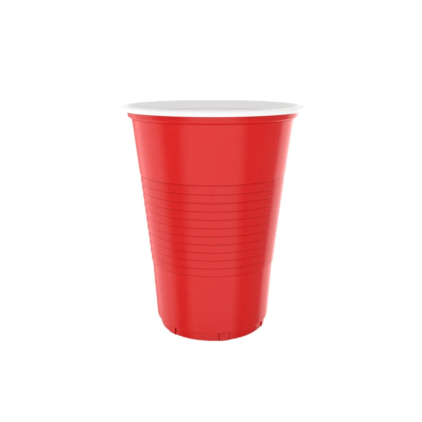 Drinkbeker | ijkstreek 0,2 l | plastic beker bierbeker wegwerpbeker van kunststof PP (polypropyleen), wit | schenkbeker (1000