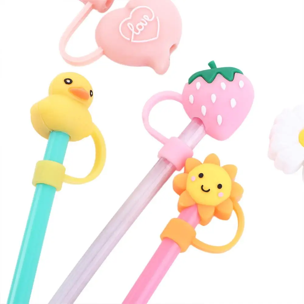 Silicone Straw Covers Anti-Dust Cap for Straws