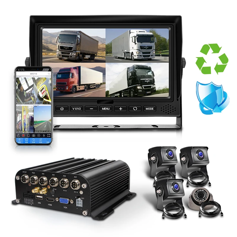 Chất Lượng Cao 4CH 8CH MDVR Hỗ Trợ 4G GPS WIFI Hộp Đen Ô Tô Bus Di Động Đầu Ghi Hình 128G + 2T SD Cứng Camera Quan Sát An Ninh Hệ Thống Bộ Dụng Cụ