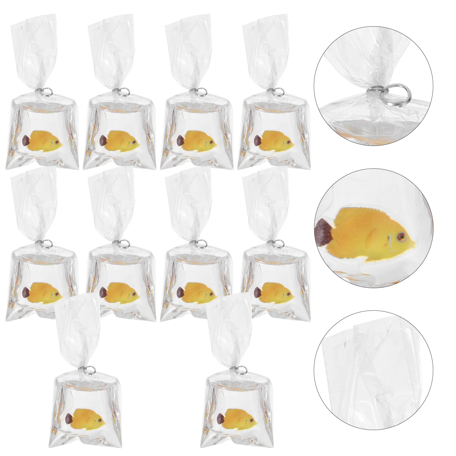 

Goldfish Water Bag Pendant Earring Making Charms for Crafting Jewelry Dangle Earrings