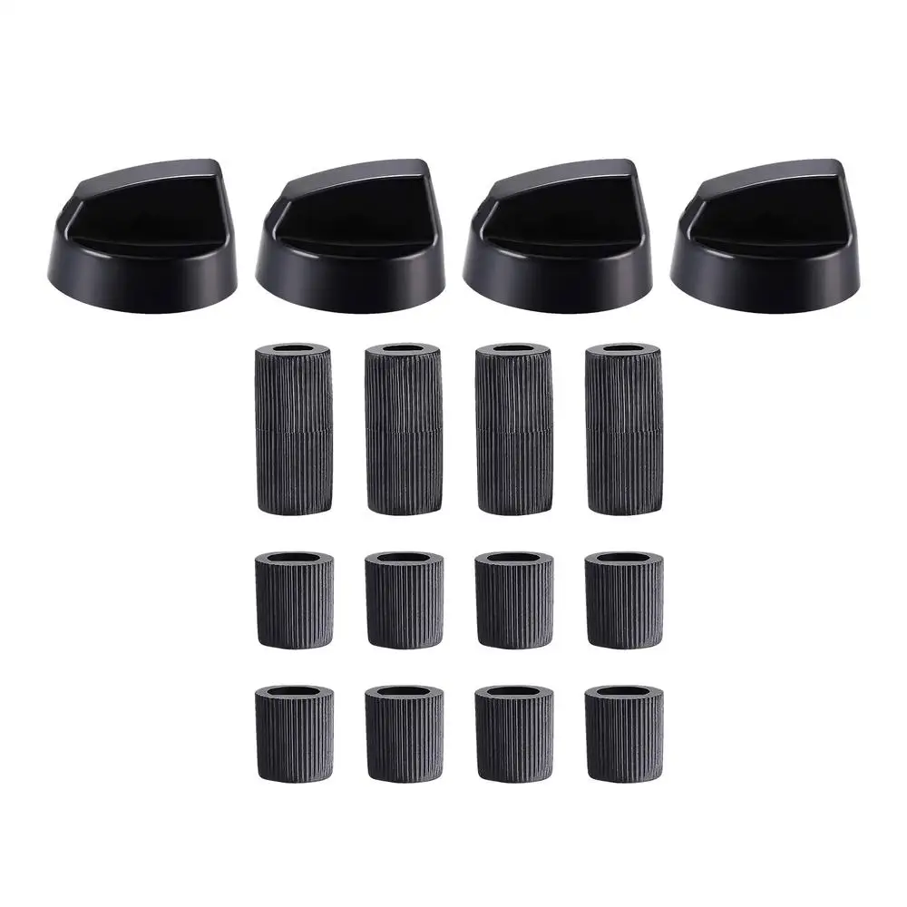 Description Picture 3 of item4 Sets Stove Top Control Knobs Univer-sal Thermostat Stove Button Knobs Accessories For Home Kitchen Cookers Knobs & Adapters