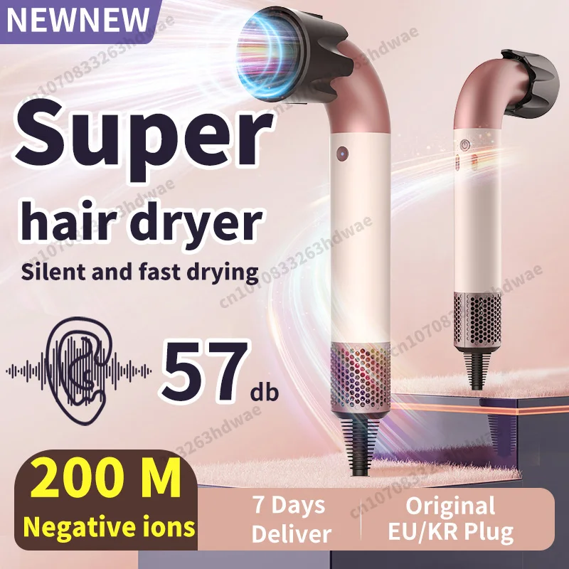 Sèche-cheveux professionnel sans feuilles, 220V, haute vitesse, Ion négatif, soins du cuir chevelu, haute puissance, souffleur domestique, Machine de coiffure pour Salon