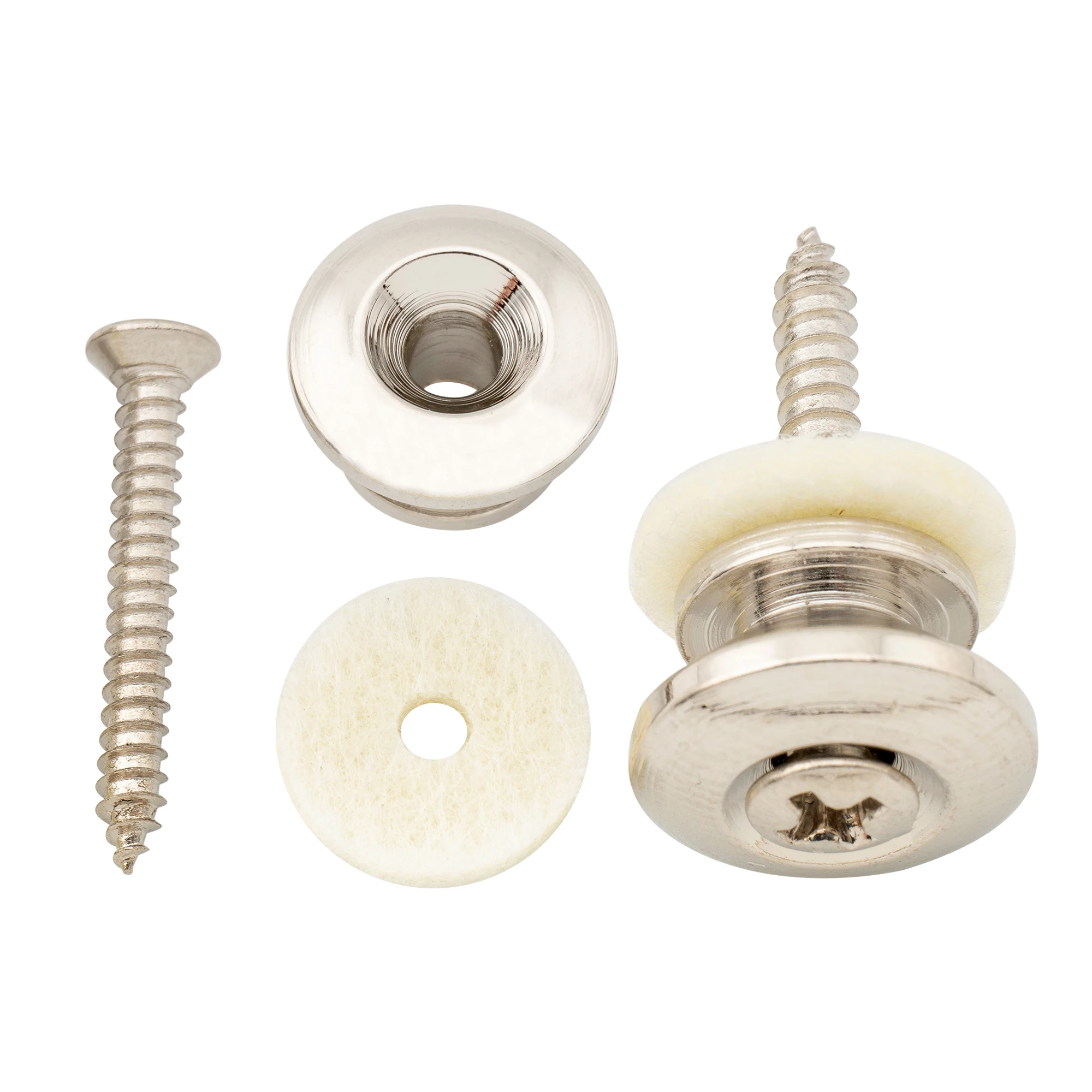Musiclily Pro 14 mm Stahl-G-Typ-Gurtknopf-Endstifte für akustische E-Gitarre, Bass (2er-Set) – Detail 22