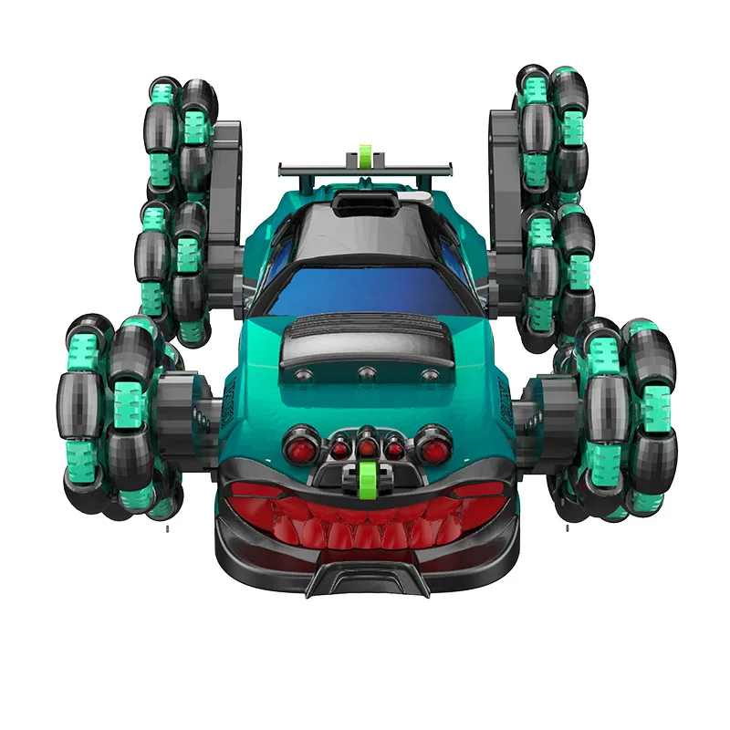

2.4G New Remote Control Eight-wheel Stunt Spray Drift Car 8-wheel Lift Wireless Remote Control Charging With Light Spray Toy