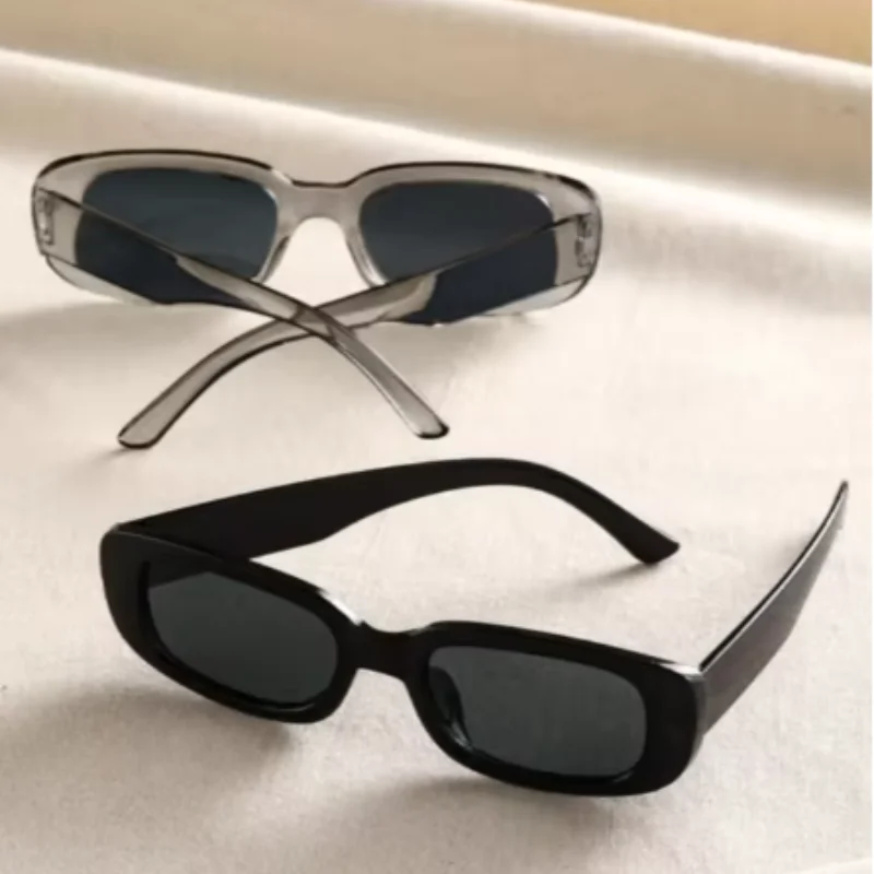Small Rectangle Frame Sunglasses - Candy Color Y2K Fashion UV400 Vintage Eyewear