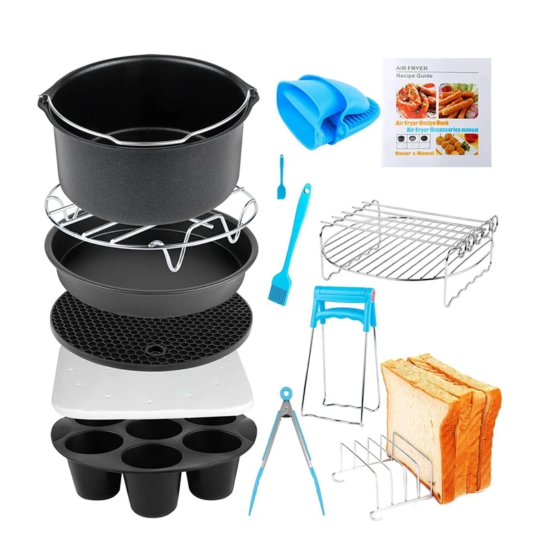 14pcs Air Fryer Accessories For Cosori Ninja Phillips Gowise Gourmia